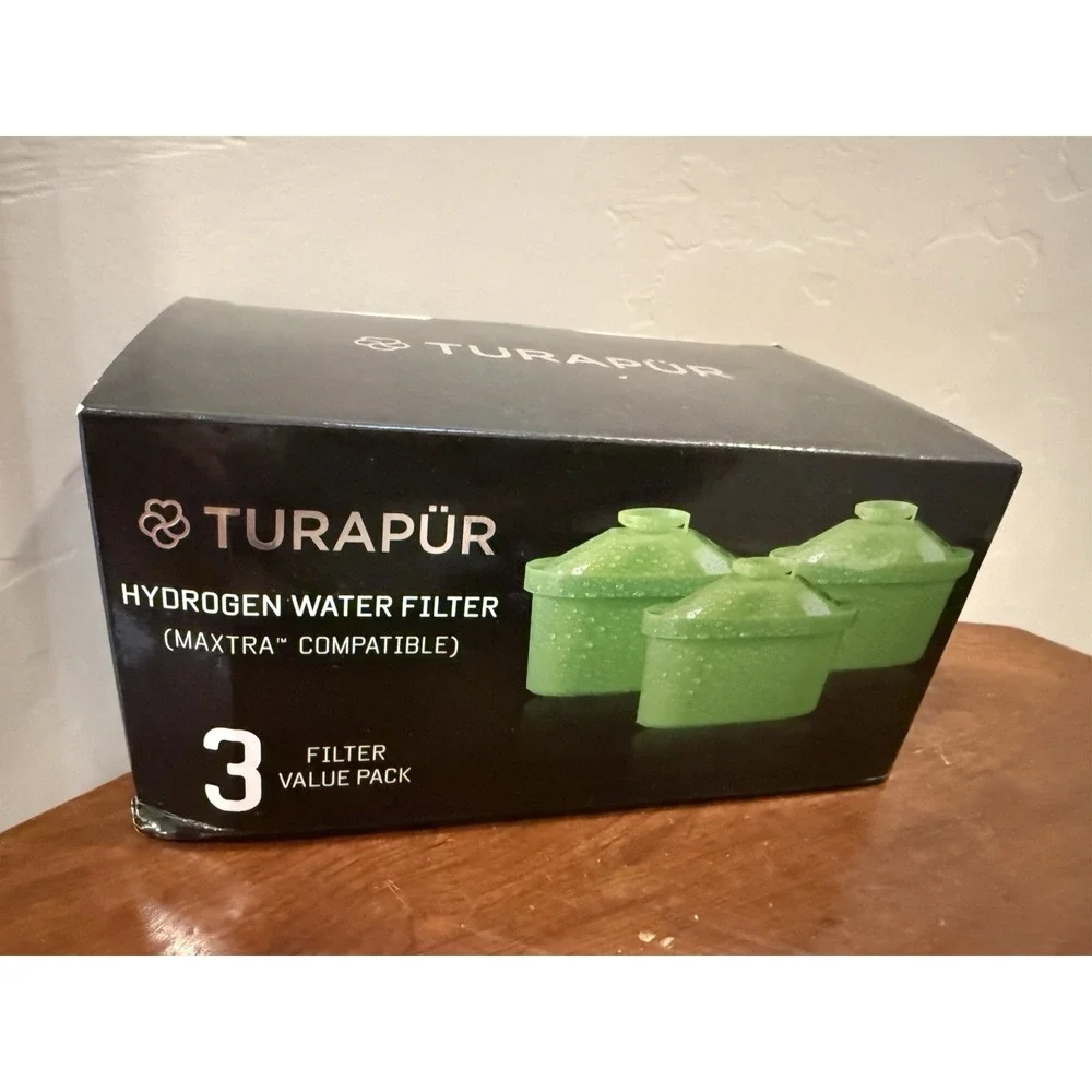 TURAPUR Hydrogen Water Filter 3 Pack Pitcher Replacement Value Pack New Sealed